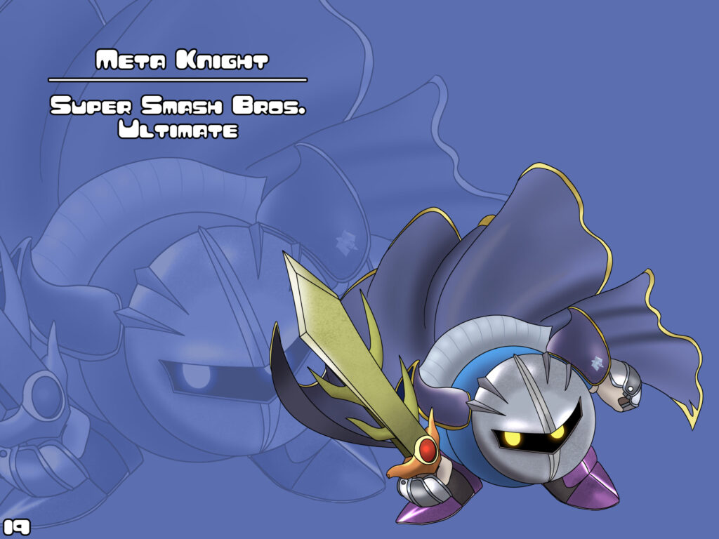 Meta knight（メタナイト）：Kirby Illustration - Game Characters